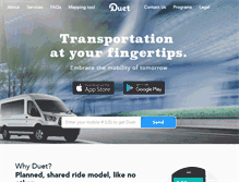 Tablet Screenshot of duetinc.com